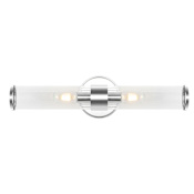 JONATHAN Y Lighting Cecil 2 Light 23" Wide LED Bathroom Vanity Light Chrome