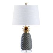 JONATHAN Y Lighting Pineapple 23" Tall LED Buffet Table Lamp Gray / Gold