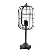 JONATHAN Y Lighting Odette Single Light 20" Tall Buffet Table Lamp Black / Silver