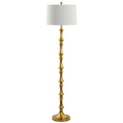 JONATHAN Y Lighting Jaxon Single Light 63" Tall LED Buffet Floor Lamp Gold