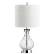 JONATHAN Y Lighting Single Light 21" Tall LED Vase Table Lamp Chrome