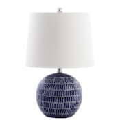 JONATHAN Y Lighting Ronald Single Light 21" Tall LED Buffet Table Lamp Navy
