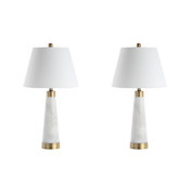 JONATHAN Y Lighting Travis 27" Tall LED Table Lamp - Set of 2 White