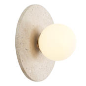 JONATHAN Y Lighting Tivoli 10" Tall LED Wall Sconce Light Brown / Brass Gold