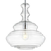 JONATHAN Y Lighting Bettina 13" Wide LED Pendant Chrome