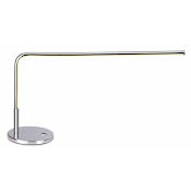 JONATHAN Y Lighting Natalie Single Light 13-1/2" Tall Integrated LED Arc Desk Lamp Chrome