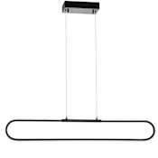 JONATHAN Y Lighting Ned 39" Wide LED Linear Chandelier Black
