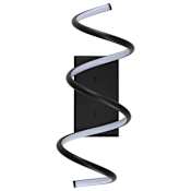 JONATHAN Y Lighting Scribble 21" Tall LED Wall Sconce Black