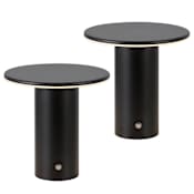 JONATHAN Y Lighting Gio 8" Tall LED Novelty Table Lamp - Set of 2 Black