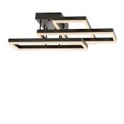 JONATHAN Y Lighting Turing 3 Light 28" Wide LED Semi-Flush Ceiling Fixture Black