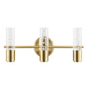 JONATHAN Y Lighting Bolha 3 Light 18" Wide LED Bathroom Vanity Light Brass Gold