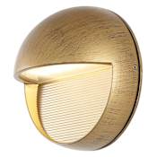 JONATHAN Y Lighting Orbe 6" Tall LED Wall Sconce Antique Gold