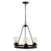 JONATHAN Y Lighting Coronet 3 Light 20" Wide LED Chandelier Oil Rubbed Bronze