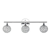 JONATHAN Y Lighting Maeve 3 Light 23" Wide LED Bathroom Vanity Light Chrome