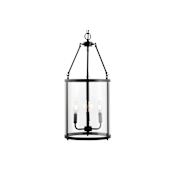 JONATHAN Y Lighting Kinsley 12" Wide LED Taper Candle Pendant Oil Rubbed Bronze / Clear