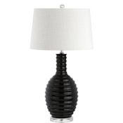 JONATHAN Y Lighting Dylan Single Light 30" Tall LED Vase Table Lamp Black