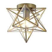 JONATHAN Y Lighting Stella 12" Wide LED Flush Mount Ceiling Fixture Gold
