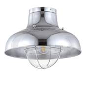JONATHAN Y Lighting Cameron 13" Wide LED Semi-Flush Ceiling Fixture Chrome