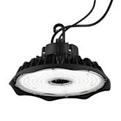 JONATHAN Y Lighting UFO High Bay 12" Wide LED Semi-Flush Ceiling Fixture Black