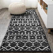 JONATHAN Y Lighting Moroccan Hype 2' x 14' Moroccan & Tribal and Trellis Indoor Runner Black / Ivory