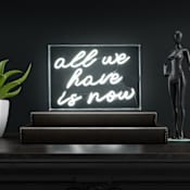JONATHAN Y Lighting All We Have Is Now 10" Tall LED Accent Specialty Lamp White
