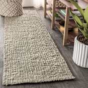 JONATHAN Y Lighting Natural Fiber 2' x 10' Jute Solid Indoor Runner Gray