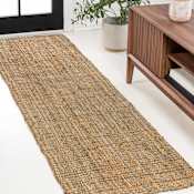 JONATHAN Y Lighting Natural Fiber 2-1/4' x 8' Natural Fibers Hand Woven Solid Indoor Runner Natural