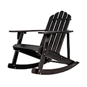 JONATHAN Y Lighting Kiawah 27" Wide Wood Framed Rocking Chair Black