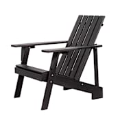 JONATHAN Y Lighting Irving 27" Wide Wood Framed Adirondack Chair Black