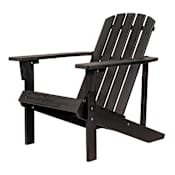 JONATHAN Y Lighting Westport 27" Wide Wood Framed Adirondack Chair Black