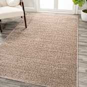 JONATHAN Y Lighting Supersoft 12' x 15' Polypropylene Solid Indoor Rectangular Area Rug Beige