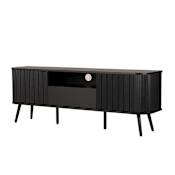 JONATHAN Y Lighting Damien 70" Wide MDF TV Stand Black