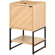 JONATHAN Y Lighting Juhl 19" Single Free Standing Vanity Cabinet Only - Less Vanity Top Oak