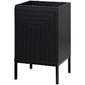JONATHAN Y Lighting Rowan 19" Single Free Standing Vanity Cabinet Only - Less Vanity Top Black