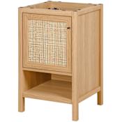 JONATHAN Y Lighting Jasper 19" Single Free Standing Vanity Cabinet Only - Less Vanity Top Oak