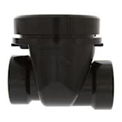 Jones Stephens 1-1/2" ABS Backwater Valve Black