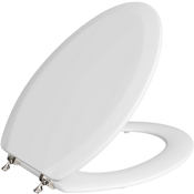 Jones Stephens DELUXE MOLDED WOOD CL BN HINGE WHT EL White