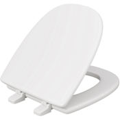 Jones Stephens MOLDED WOOD TOILET SEAT SQUAR White
