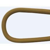 Jones Stephens 36" Stainless Steel Gas Connector with 1/2" and 1/2" Fittings Yellow