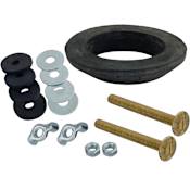 Jones Stephens Rubber Toilet Belt Gasket with Wing Nuts Black