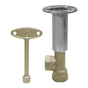 Jones Stephens CP Angle LOG LIGHTER Valve Chrome Plated