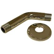 Jones Stephens 1/2 X 6 Chrome Shower ARM & Flange Chrome Plated