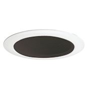 Juno Lighting 4" Trim 3.375" Baffle Trim From the Contractor Select Collection Black / White