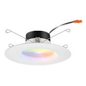 Juno Lighting RetroBasics Smart 5/6" Integrated RGB LED Recessed Trim White