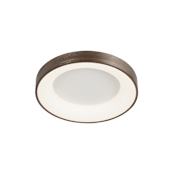 Justice Design Group Acryluxe 15" Wide LED Flush Mount Ceiling Fixture Light Bronze
