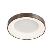 Justice Design Group Acryluxe 19" Wide LED Flush Mount Ceiling Fixture Light Bronze