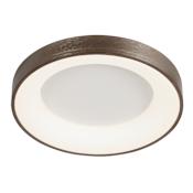 Justice Design Group Acryluxe 24" Wide LED Flush Mount Ceiling Fixture Light Bronze