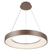Justice Design Group Acryluxe 24" Wide LED Ring Chandelier Light Bronze
