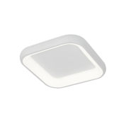 Justice Design Group Acryluxe 19" Wide LED Flush Mount Square Ceiling Fixture Matte White