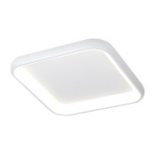 Justice Design Group Acryluxe 25" Wide LED Flush Mount Square Ceiling Fixture Matte White